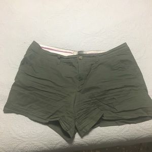 Olive green shorts